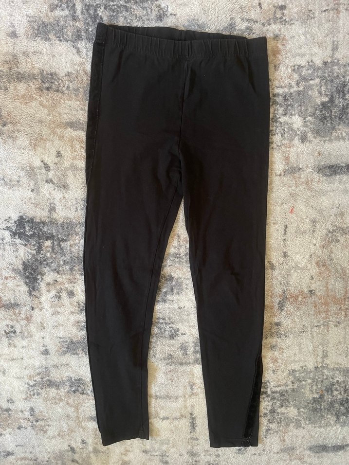 Siyah Kadın Şeritli Tayt - Görsel 3