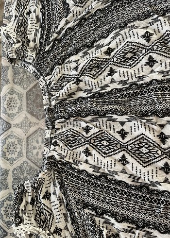 Gri Bohem Kıyafet - Görsel 3