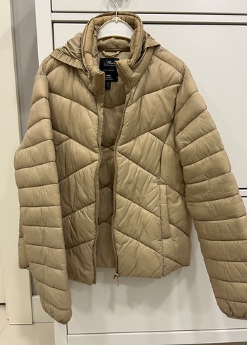 Mavi Jeans Bej Kadın Midi Mont Fermuarlı - Görsel 5