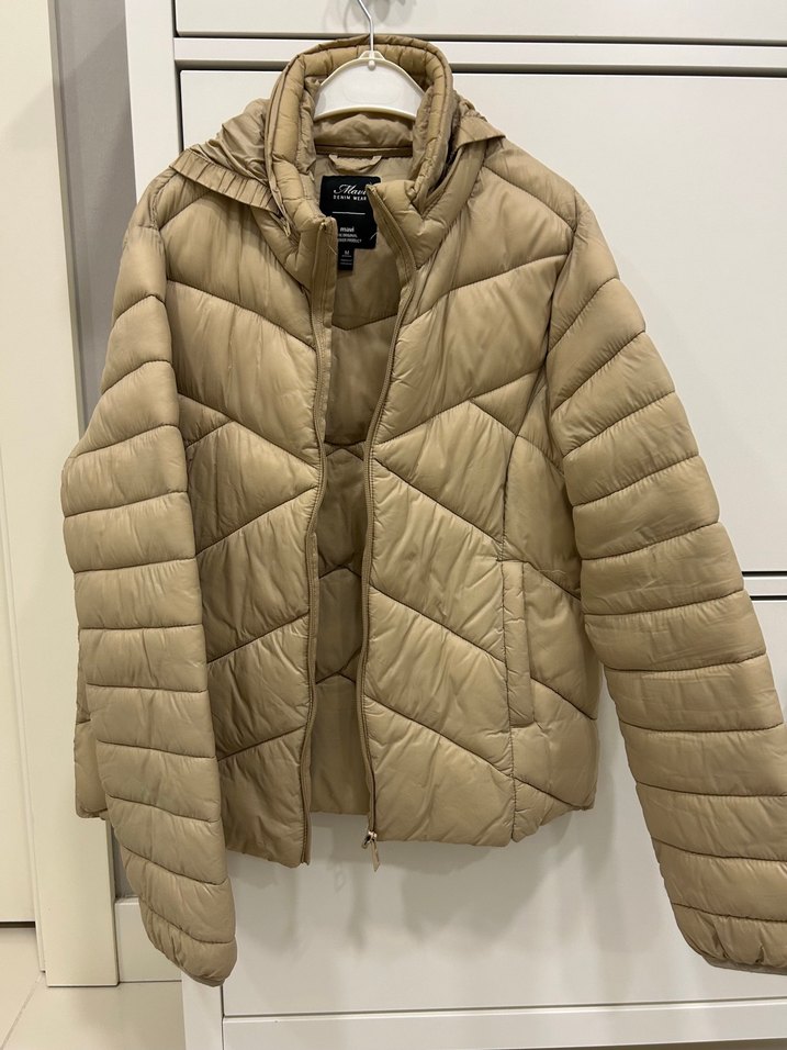 Mavi Jeans Bej Kadın Midi Mont Fermuarlı - Görsel 5