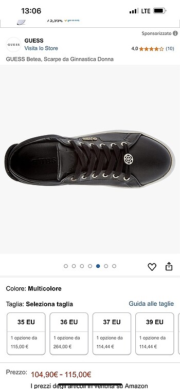 37 Beden Guess Kadın Ayakkabı