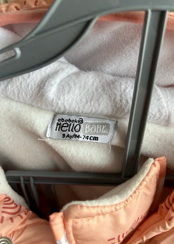 Pembe Bebek Tulumu Çift Fermuarlı Astronot Mont - Görsel 4