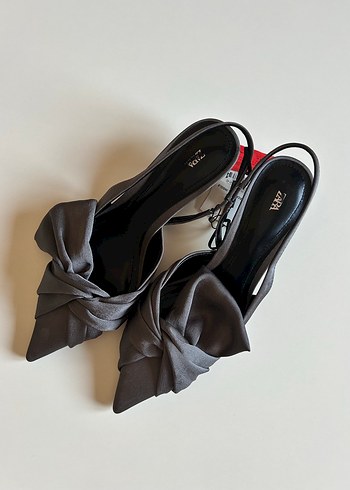 Zara Gri Kadın Stiletto - Görsel 3