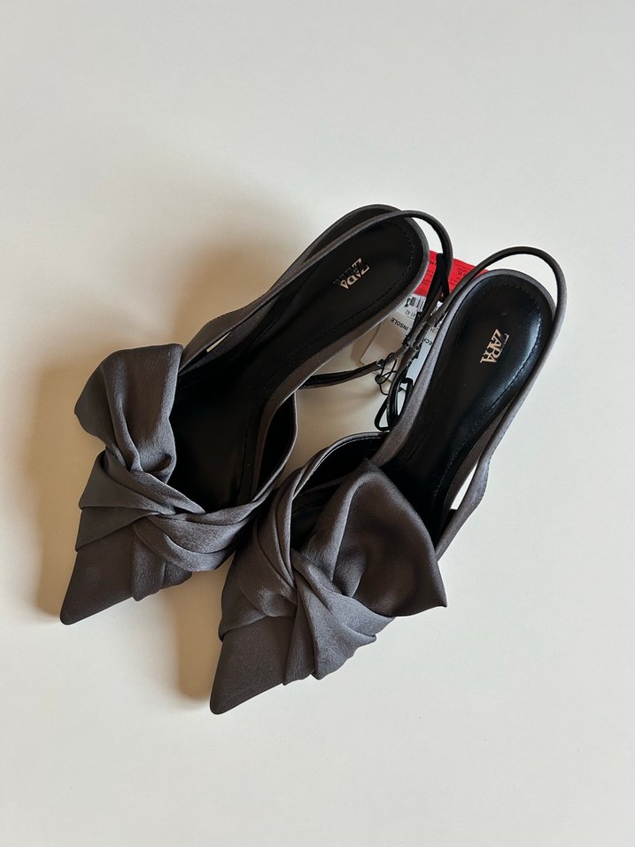 Zara Gri Kadın Stiletto - Görsel 3