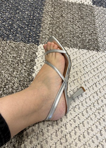 Lcw Gümüş Topuklu Abiye Ayakkabı - Görsel 3