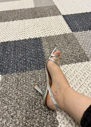 Lcw Gümüş Topuklu Abiye Ayakkabı - Görsel 4