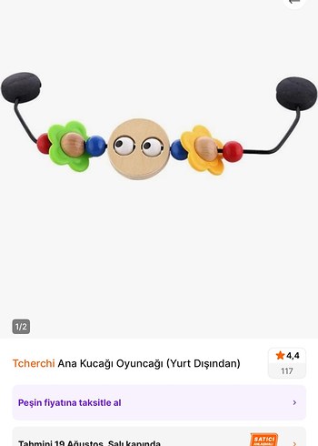Tcherchi Ana Kucağı Oyuncağı Renkli Ahşap