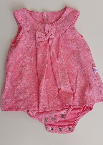 Civil Düğmeli Pembe Bebek Kız Tulum