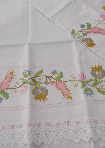 Nakışlı Pastel Renkli yastık kılıfı sıfır - Görsel 6