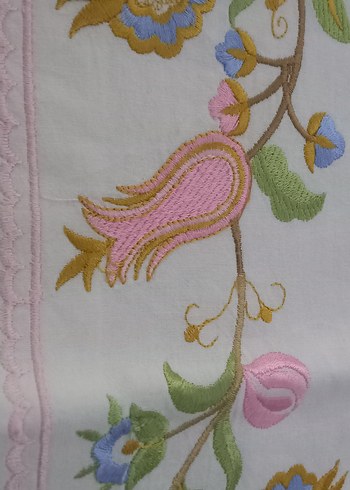 Nakışlı Pastel Renkli yastık kılıfı sıfır - Görsel 3