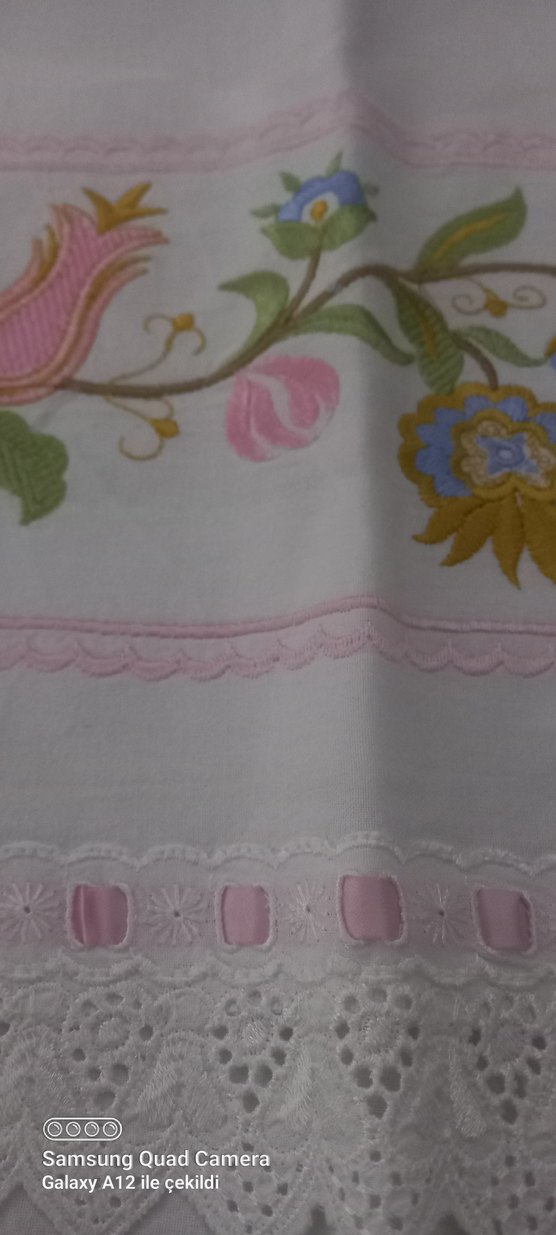 Nakışlı Pastel Renkli yastık kılıfı sıfır - Görsel 2