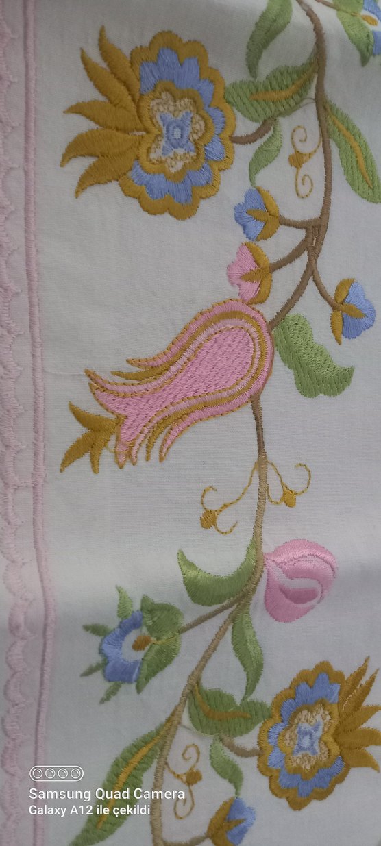 Nakışlı Pastel Renkli yastık kılıfı sıfır - Görsel 3