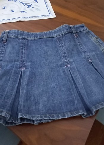 Düğmeli Mavi Denim çocuk Jean 12yaş - Görsel 2
