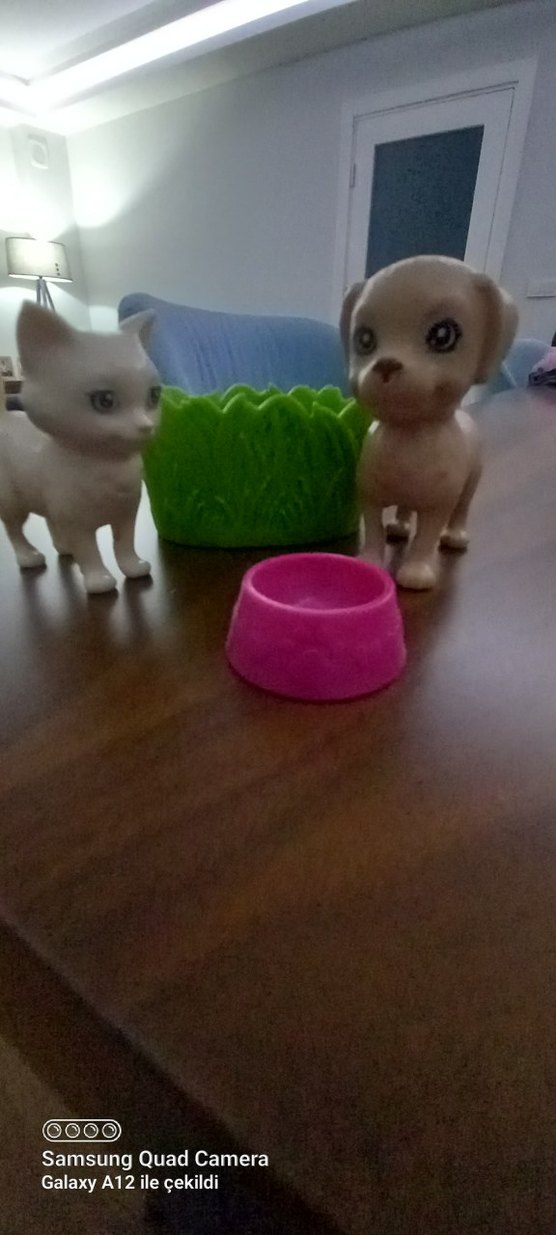 Pastel Renkli Beyaz Evcil Hayvan Figürleri - Görsel 3