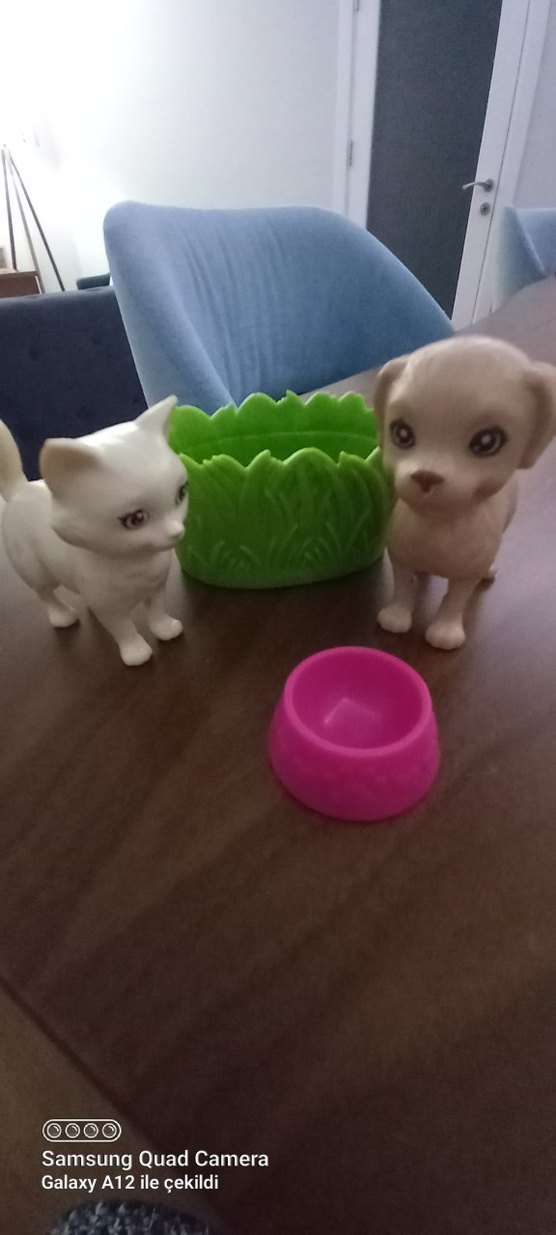 Pastel Renkli Beyaz Evcil Hayvan Figürleri - Görsel 2