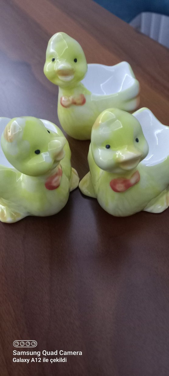 Sarı Pastel Renkli Ördek Figürleri - Görsel 3