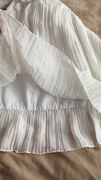 12-18 Ay Beden beyaz Renk Bebek tüllü elbise 