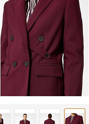 xs Beden bordo Renk Koton Ayşegül Afacan Blazer Ceket