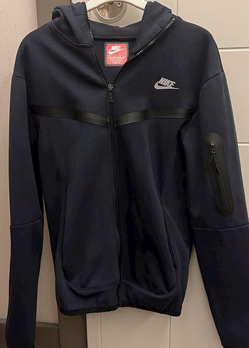 Nike Lacivert Kapusonlu Spor Ceket