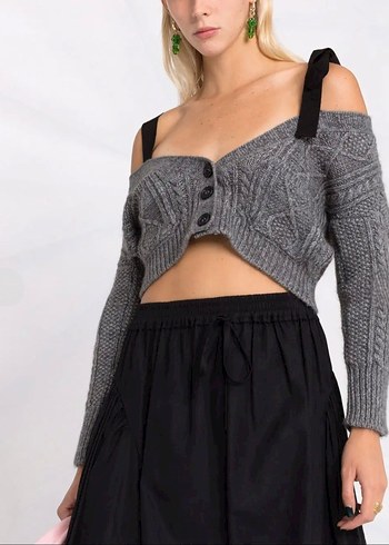 Red Valentino Dusuk Omuzlu Sac Orgu Kisa Hirka