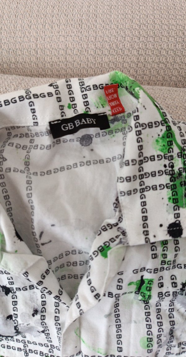 Erkek Çocuk Yeşil Batik Gömlek - Görsel 3