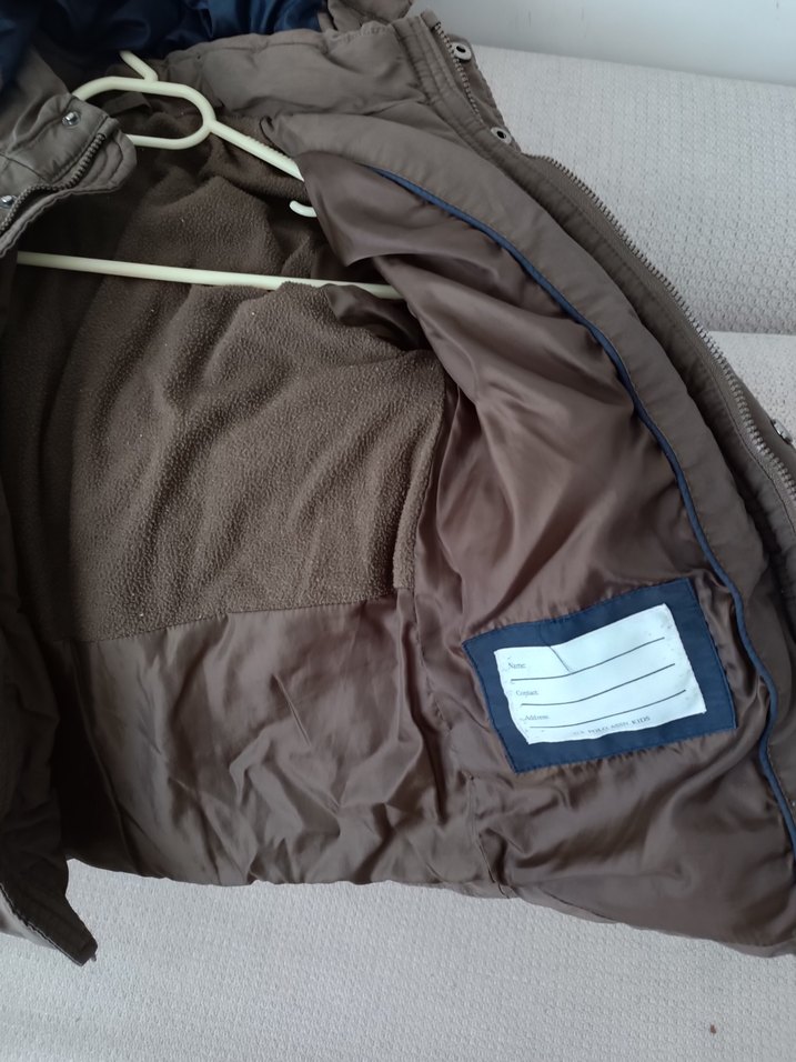 Kahverengi Erkek Çocuk Kürklü Mont - Görsel 4