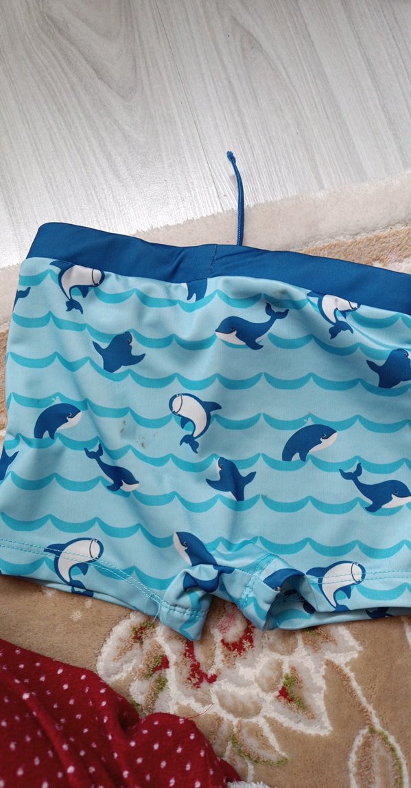 Erkek Çocuk Mavi Köpekbalığı Desenli Mayo - Görsel 2