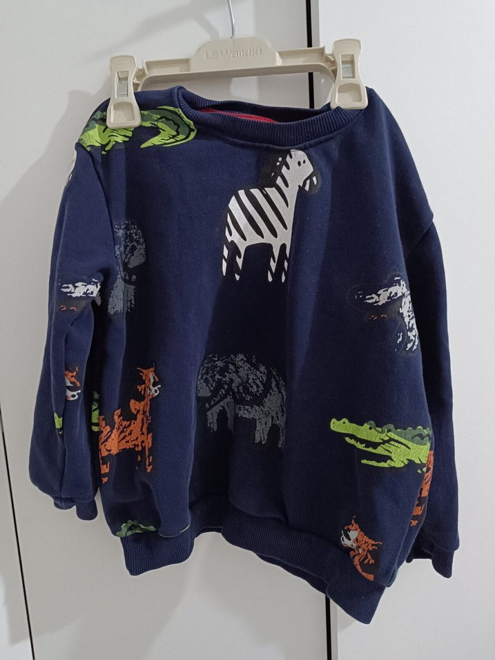Desenli Erkek Çocuk Sweatshirt ve pantolon - Görsel 4