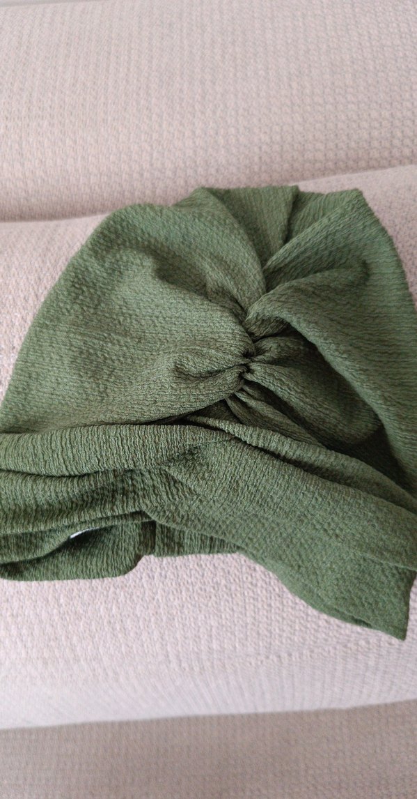 Bohem Tarzı Haki Çocuk Örgü bone - Görsel 3