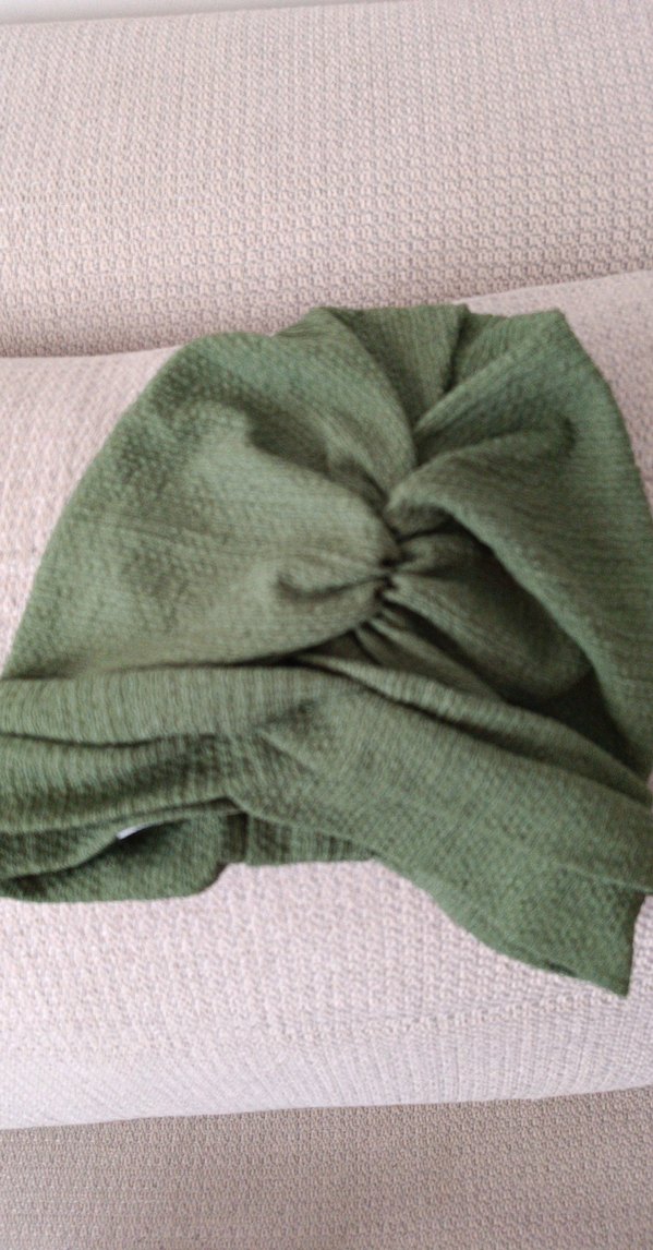 Bohem Tarzı Haki Çocuk Örgü bone - Görsel 2