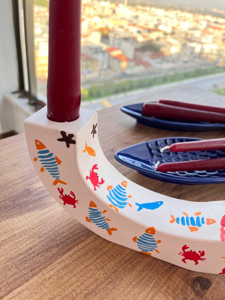 Renkli Deniz Temalı Mumluk - Görsel 3