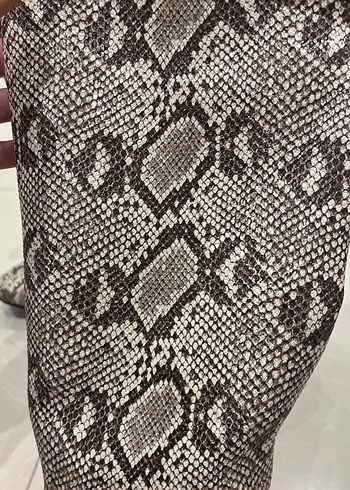 Yılan Desenli topuklu çizme - Görsel 5