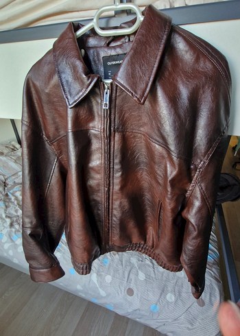 American Vintage Vintage Y2k Kahverengi Deri Ceket