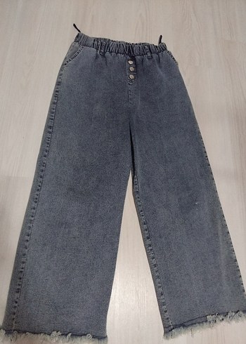 Trendyol & Milla Gri Yikamali Genis Paca Jean