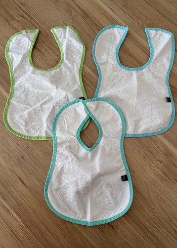 Bebek Önlüğü 3'lü Set, Pastel Kenar - Görsel 2