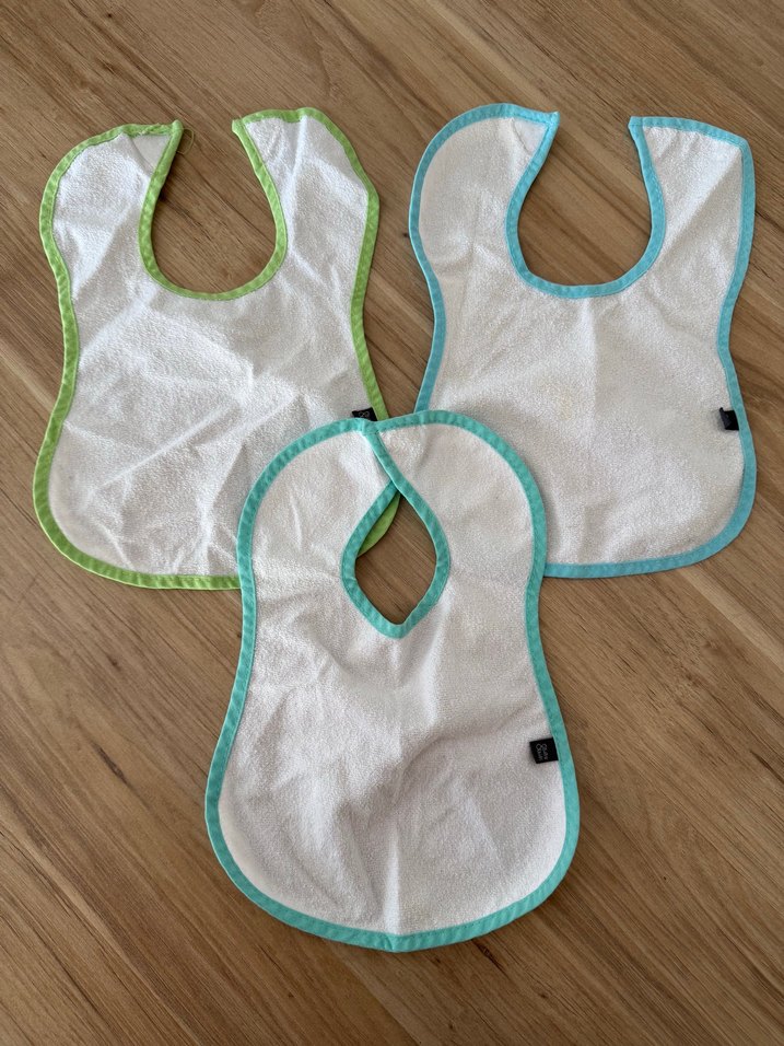 Bebek Önlüğü 3'lü Set, Pastel Kenar - Görsel 2