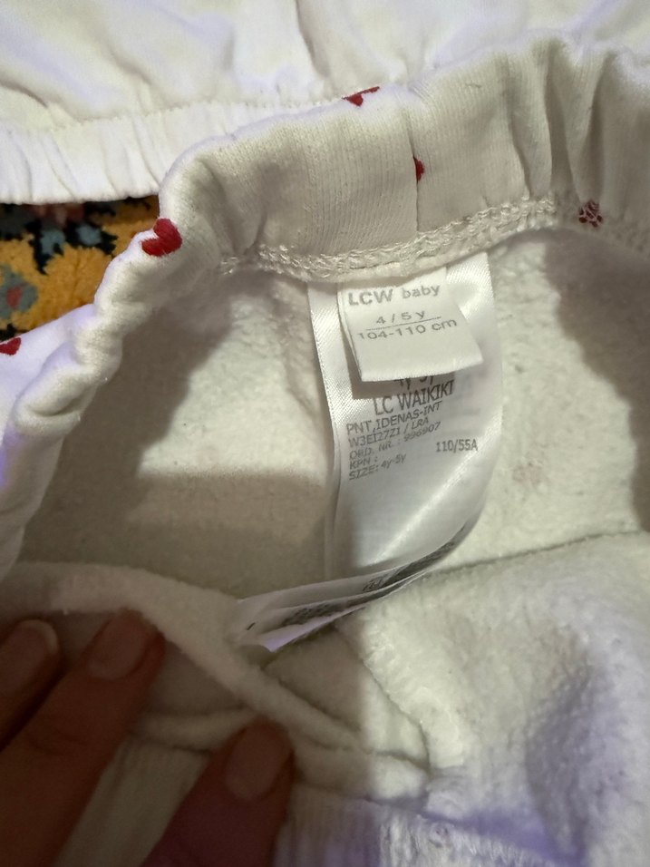 Beyaz Baskılı Kız Eşofman Takımı - Görsel 4