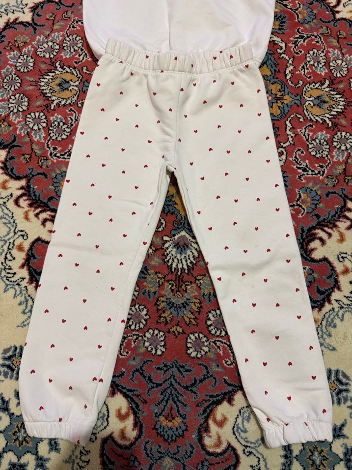 Beyaz Baskılı Kız Eşofman Takımı - Görsel 3