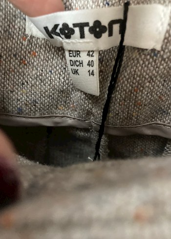 Bej Yün Kumaş Kemerli Kadın Pantolon - Görsel 2