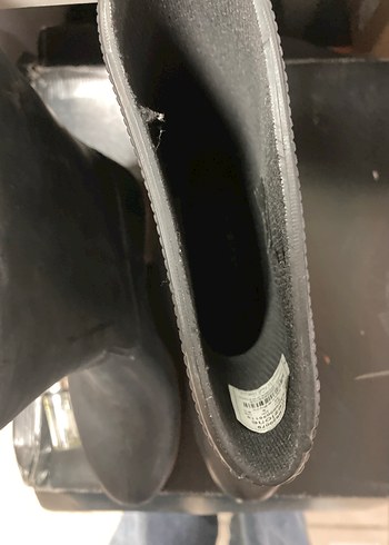 Gri Rugan Stiletto Topuklu Kadın Bot - Görsel 2