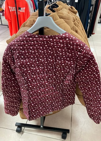 Bordo Düğmeli Uzun Kollu Kadın Ceket - Görsel 2