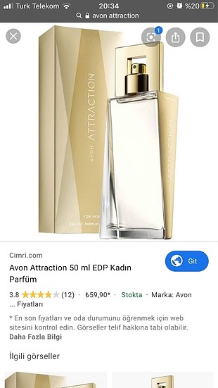 Avon attraction parfüm