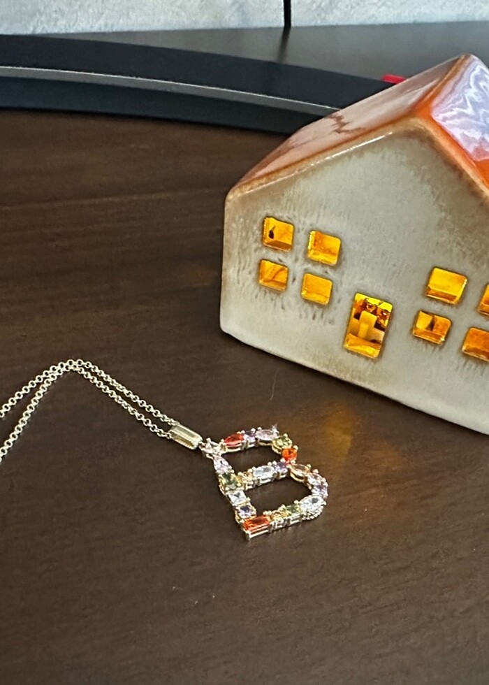 So Chic B Harfi Günışığı Renkli 18 Ayar - Görsel 2