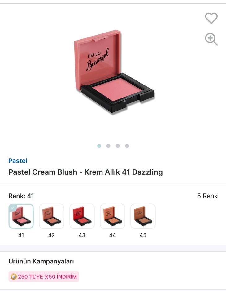 Pastel cream blush allık - Görsel 3
