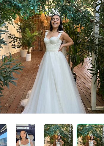 Diğer Romantik Kalp Yaka Beyaz Gelinlik