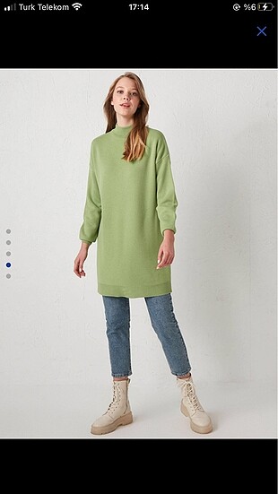 Modest yarım balıkçı triko tunik lc Waikiki