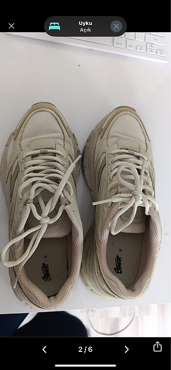 pull and bear spor ayakkabı 38 beden