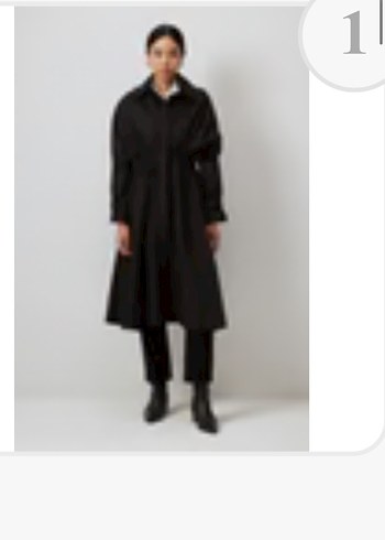 Kadın Haki Uzun Keten Salaş Trençkot - Görsel 4