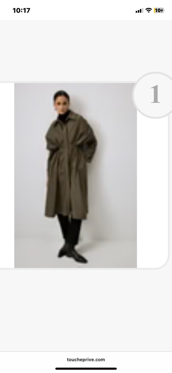 Kadın Haki Uzun Keten Salaş Trençkot - Görsel 5