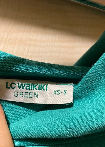 Turkuaz Kapüşonlu Kadın Sweatshirt - Görsel 8